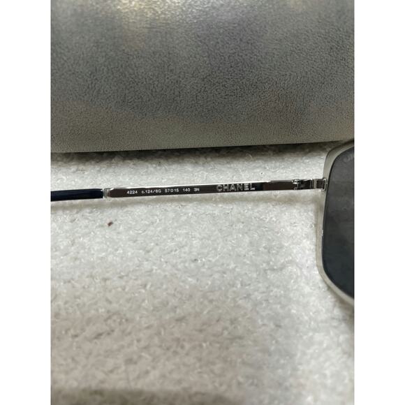 Chanel Silver Aviator Sunglasses - Brand New with Box and Dustbag - Picture 4 of 7